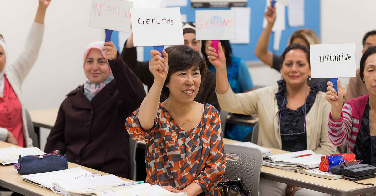English class for newcomers
